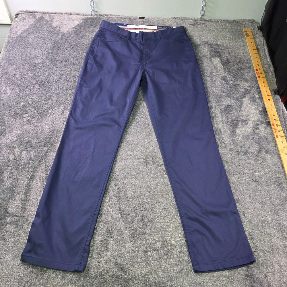 Polo Ralph Lauren Tailored Performance Golf Trouser Pants Mens 36x32 Blue
